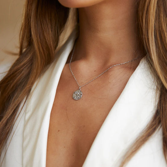 Atolea Sand Dollar Necklace | Silver
