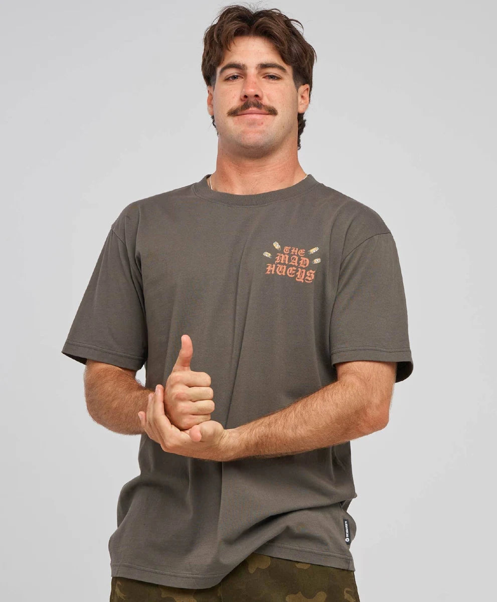 The Mad Hueys Loose Cannons Short Sleeve Tee | Charcoal