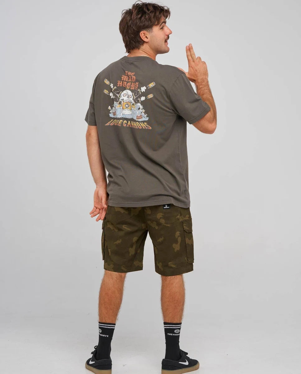 The Mad Hueys Loose Cannons Short Sleeve Tee | Charcoal