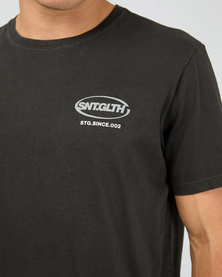St Goliath Short Circuit Tee Washed Black