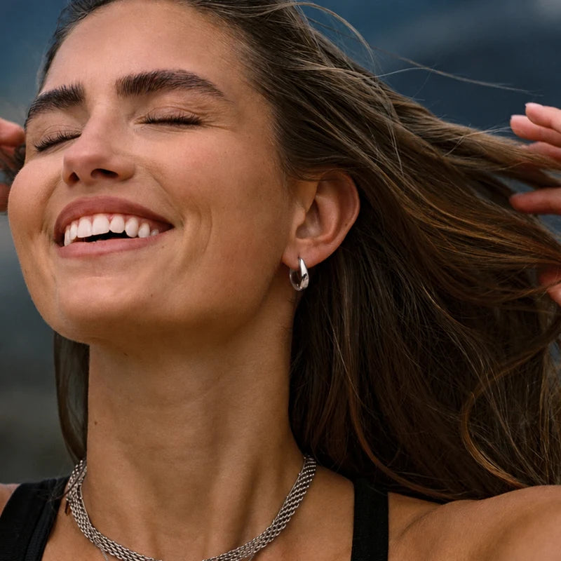 Atolea Drop Earrings | Silver
