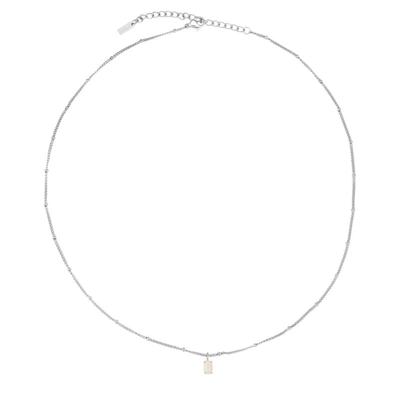 Atolea Opal Necklace | Silver