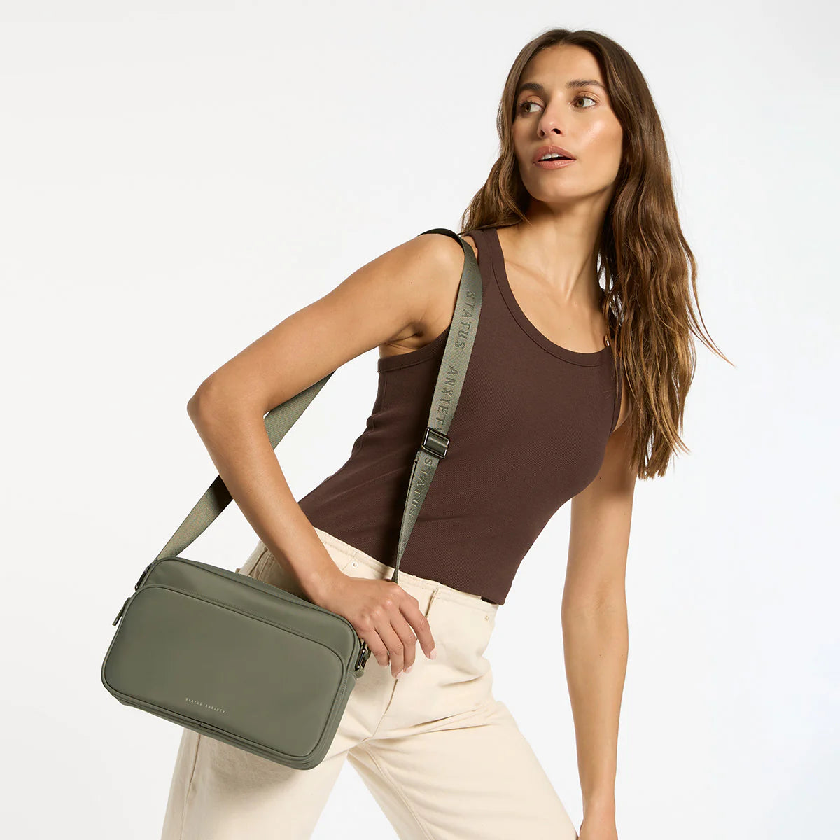 STATUS ANXIETY RANI RECYCLED BAG OLIVE