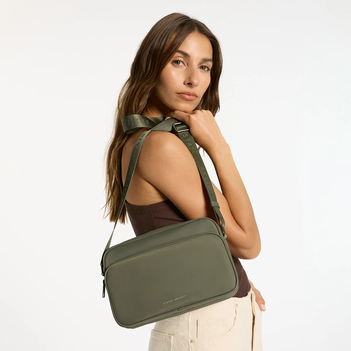 STATUS ANXIETY RANI RECYCLED BAG OLIVE