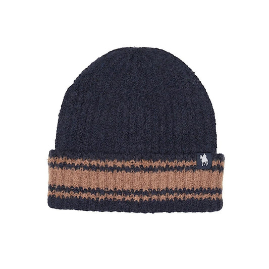 Thomas Cook Winton Beanie | Navy/Tan