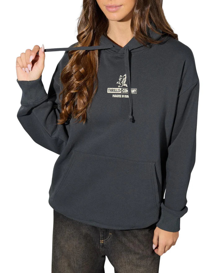 Thrills Risen Slouch Hood | Carbon