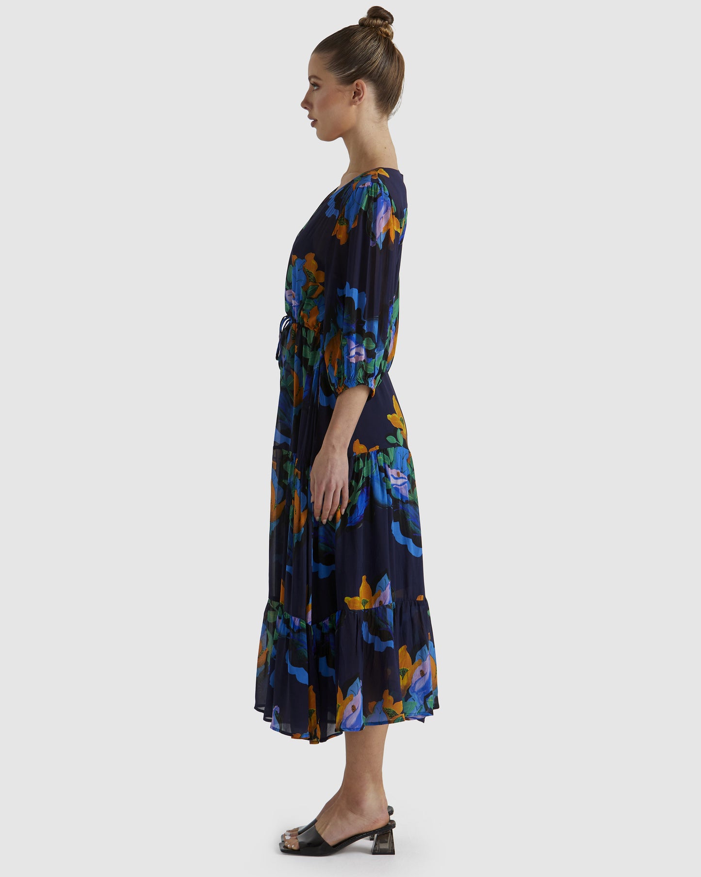 FATE+BECKER TWILIGHT DRESS NAVY FLORAL