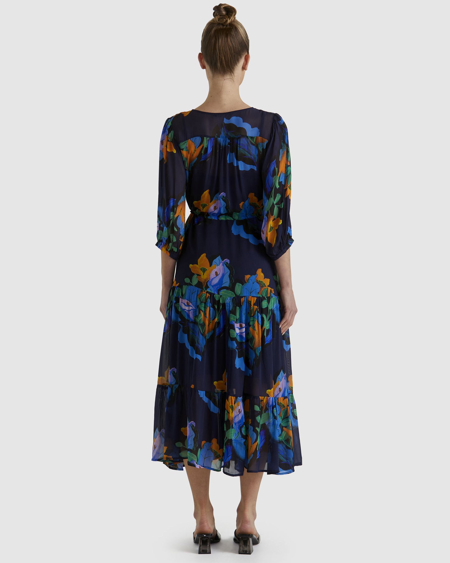 FATE+BECKER TWILIGHT DRESS NAVY FLORAL