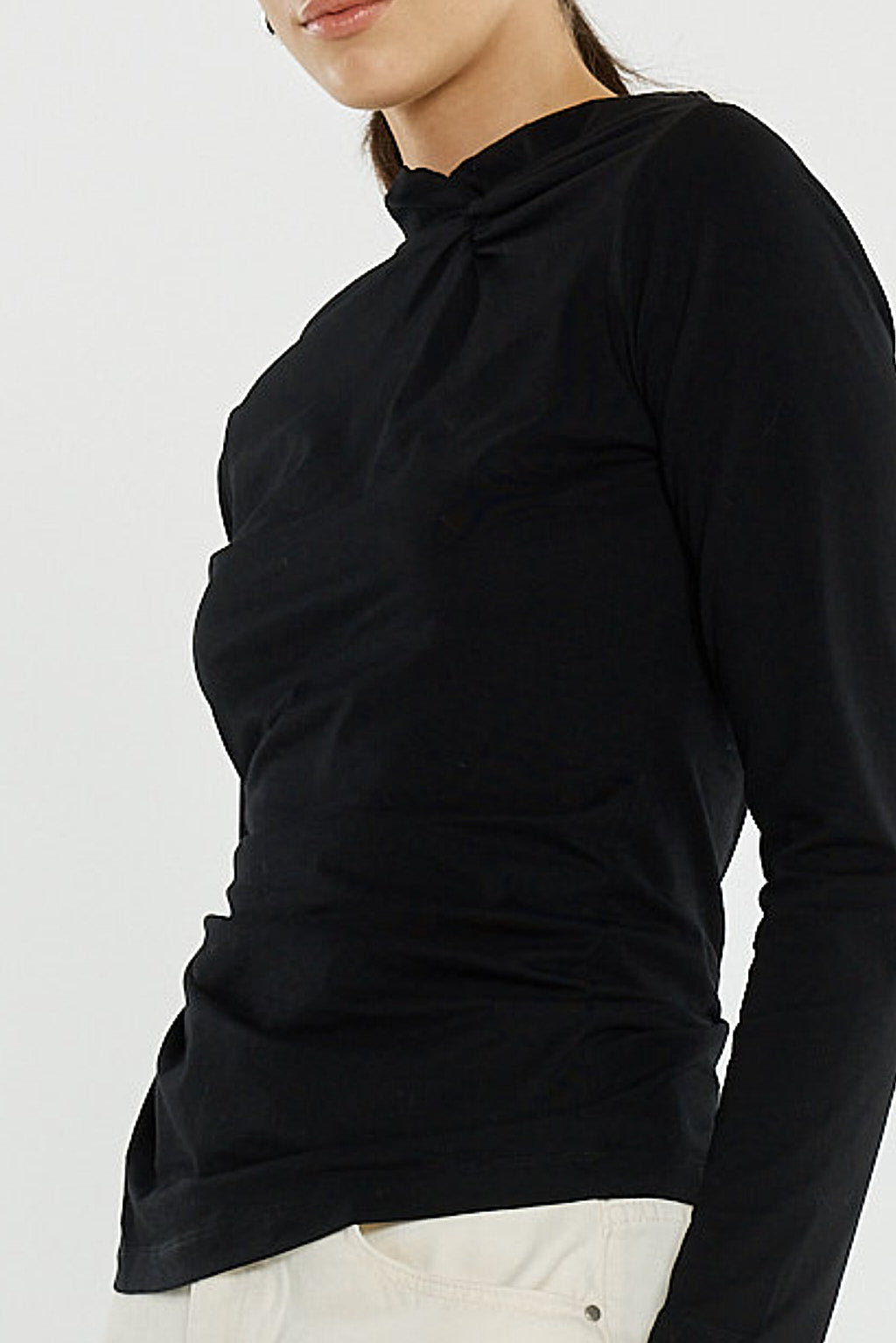 Sass Sophia Twisted Top | Black