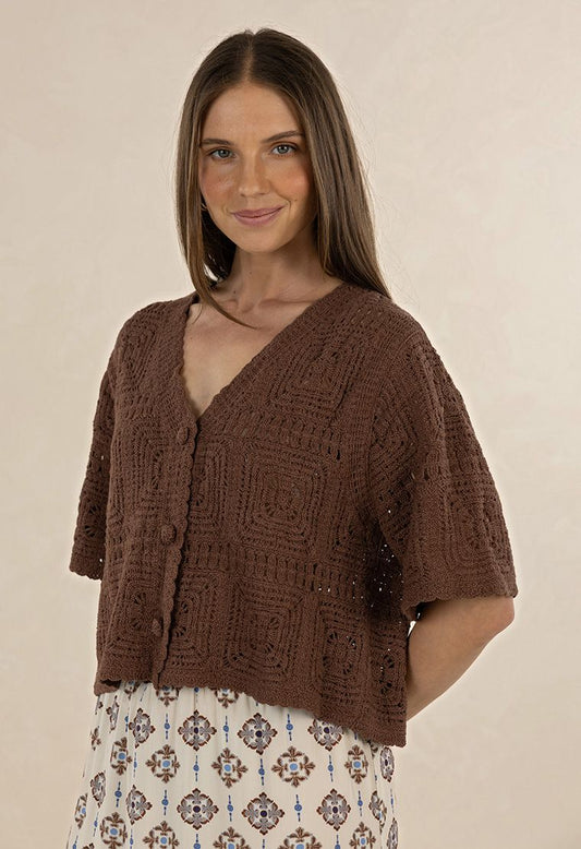Humidity Dylan Cardigan | Mocha