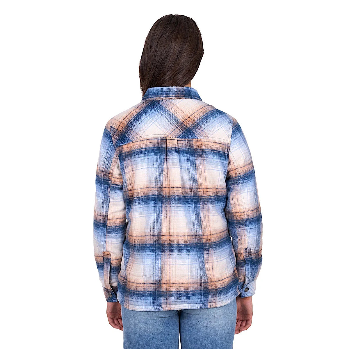 Wrangler Darla Shirt Jacket | Blue/Clay