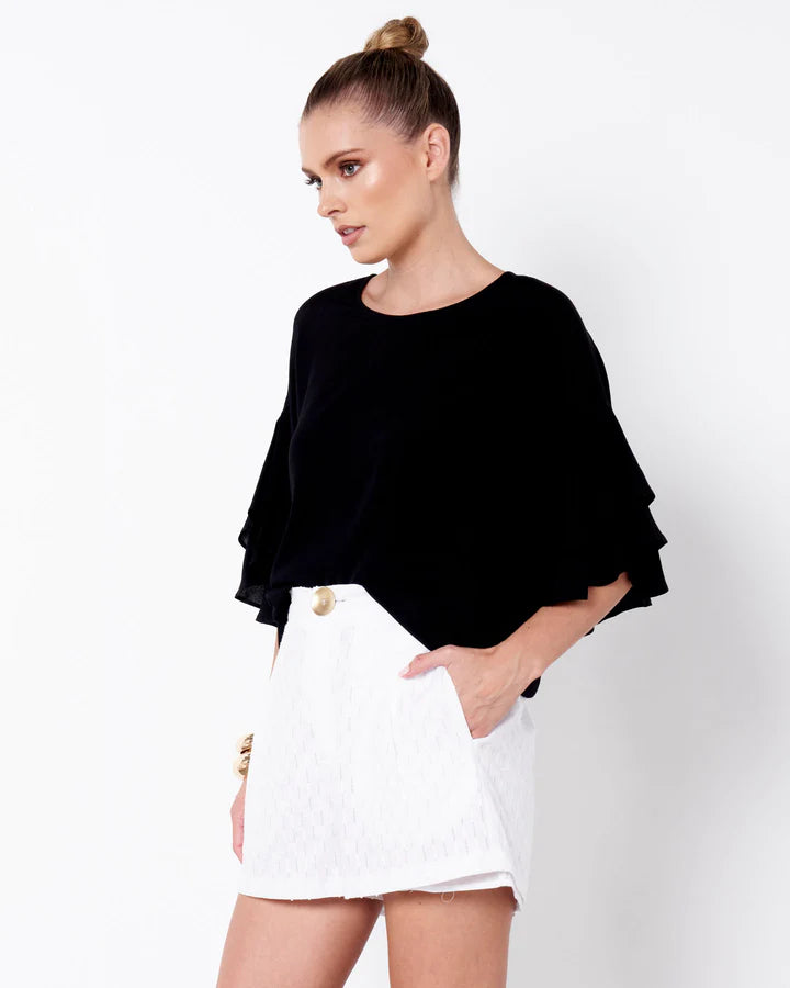 FATE+BECKER END OF TIME TOP BLACK