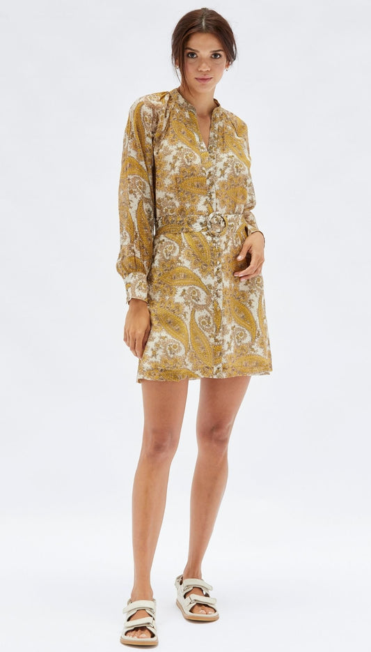 MINK PINK SISTAN BUTTON MINI DRESS