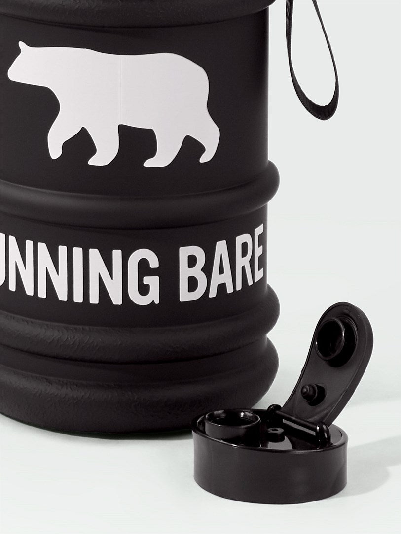 RUNNING BARE H2O BEAR 2.2L WATER BOTTLE BLACK