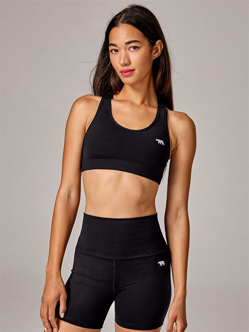 RUNNING BARE NO BOUNCE SPORTS BRA BLACK