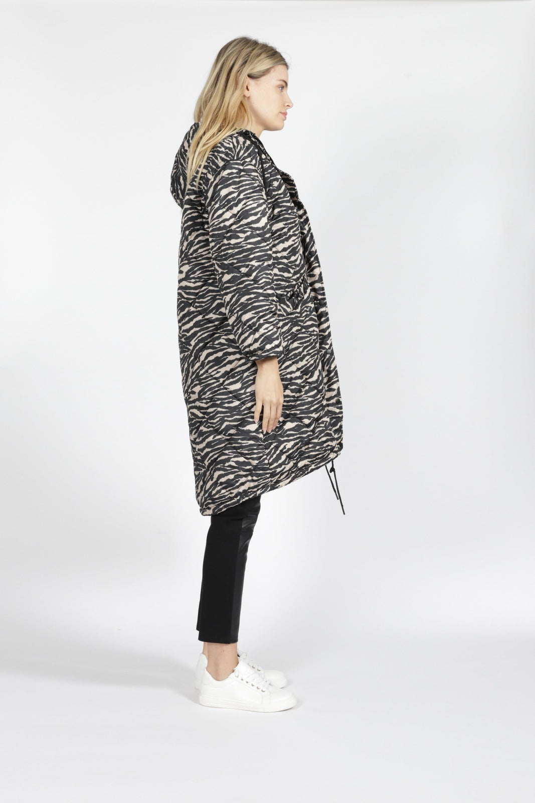 SASS MADISON PUFFER JACKET ZEBRA