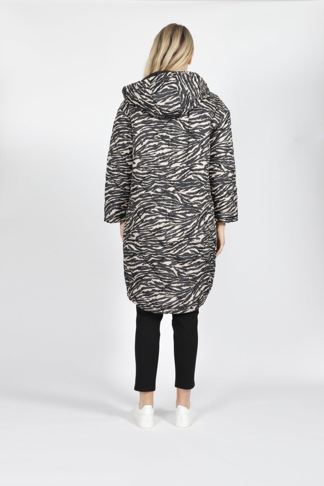 SASS MADISON PUFFER JACKET ZEBRA