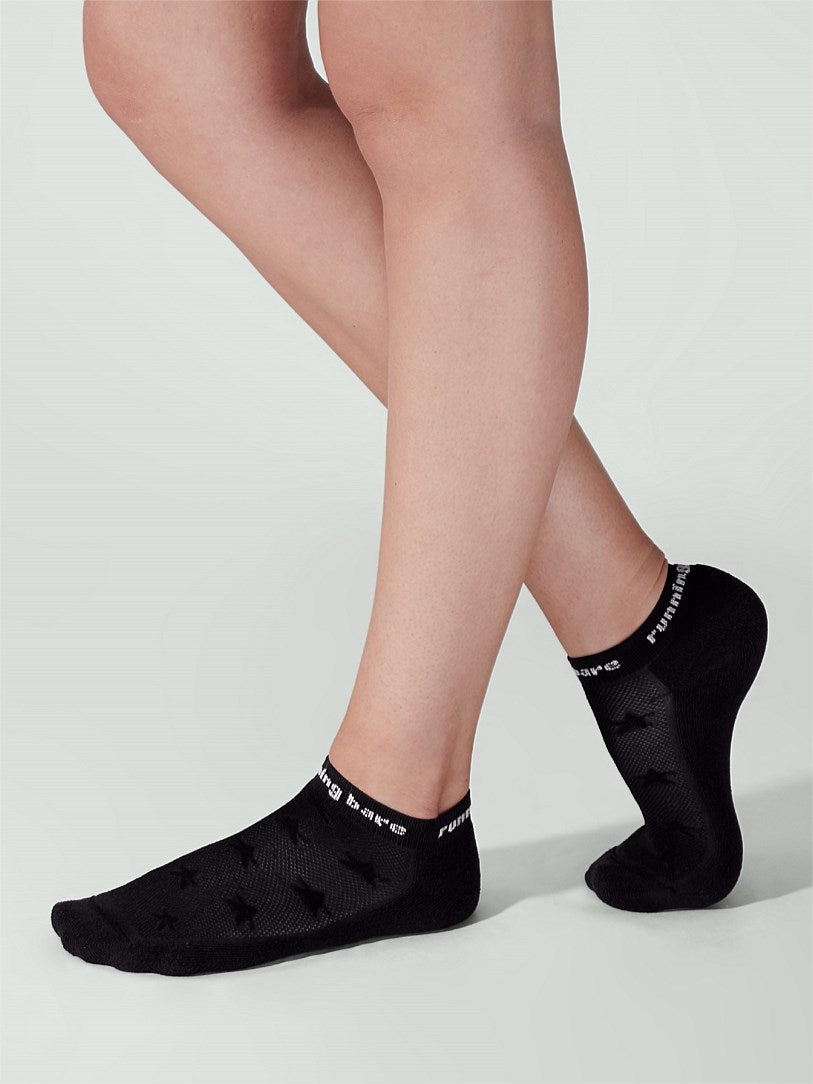 RUNNING BARE BARE ESSENTIALS MICROFIBRE SOCK BLACK