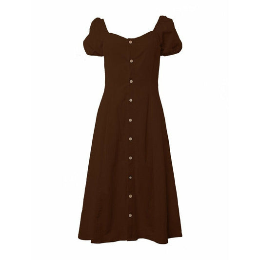ALL ABOUT EVE BELLA MIDI DRESS BROWN