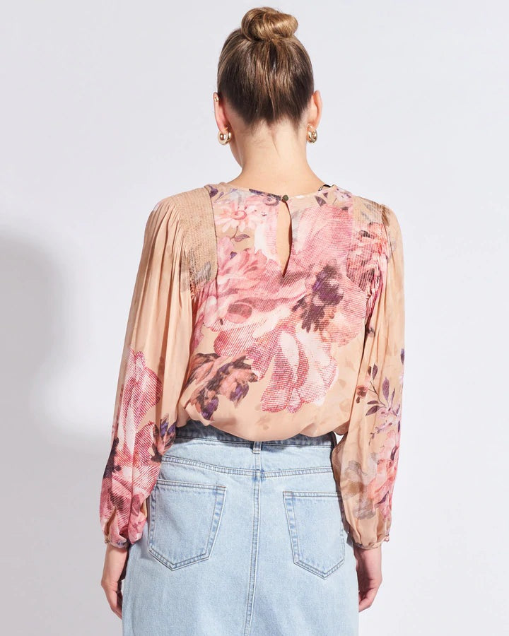 FATE+BECKER TOGETHER TOP FLORAL