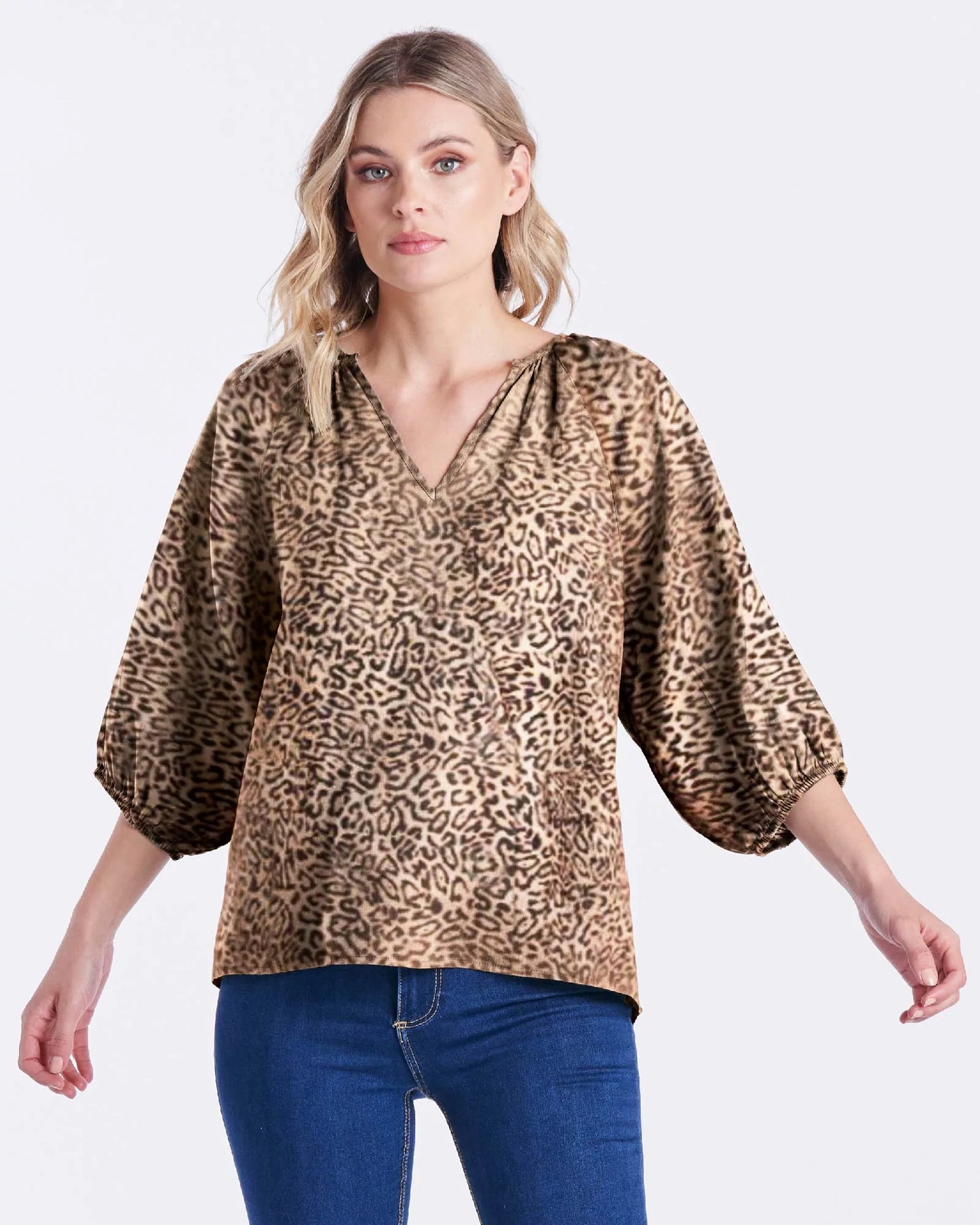 SASS PIPPA TOP LEOPARD