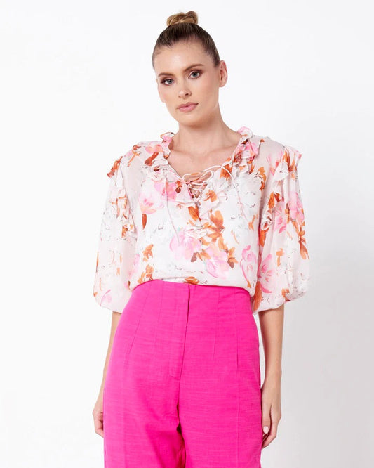 FATE+BECKER IMAGINATION TOP SPRING FLORAL