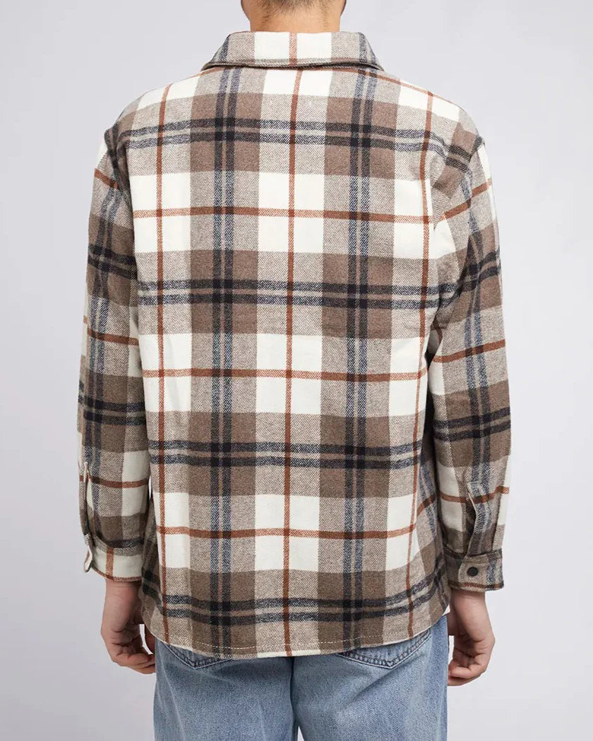 SILENT THEORY NOOK OVERSHIRT BROWN