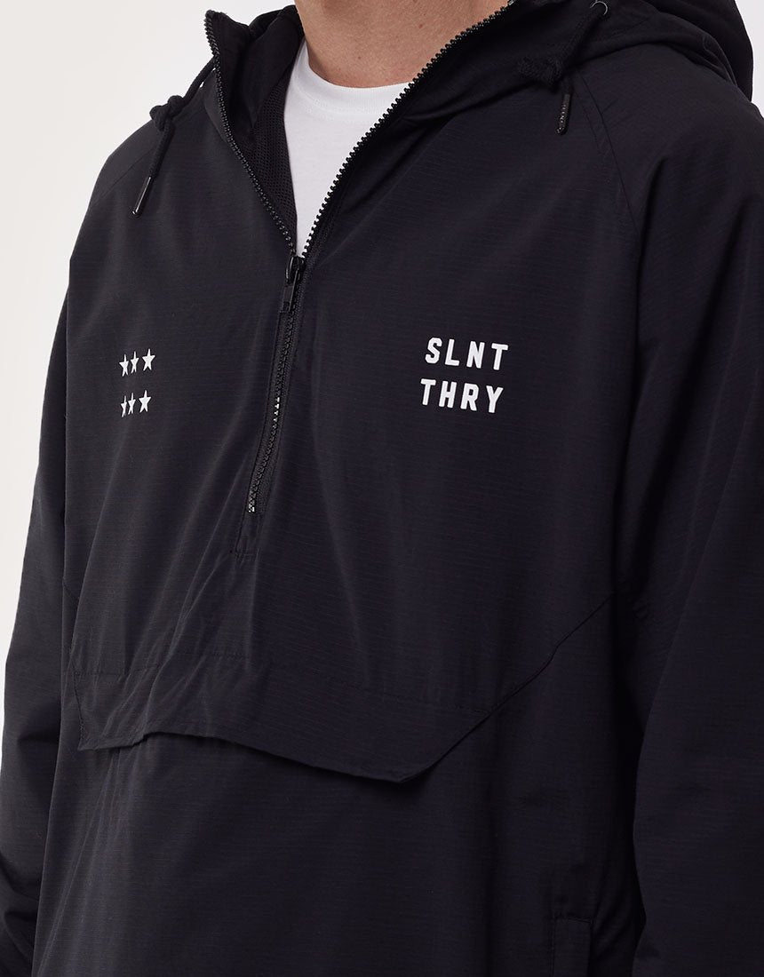 SILENT THEORY DOUBLE HIT ANORAK BLACK