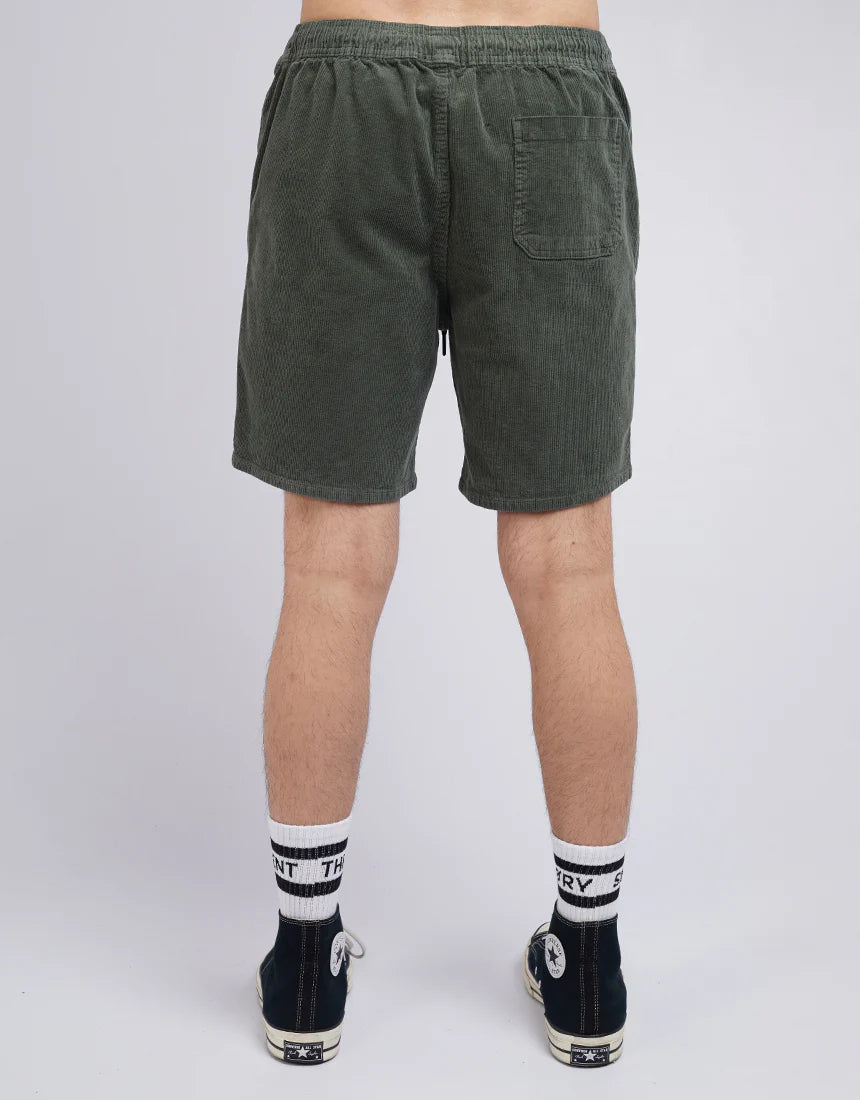 SILENT THEORY CORD SHORT GREEN