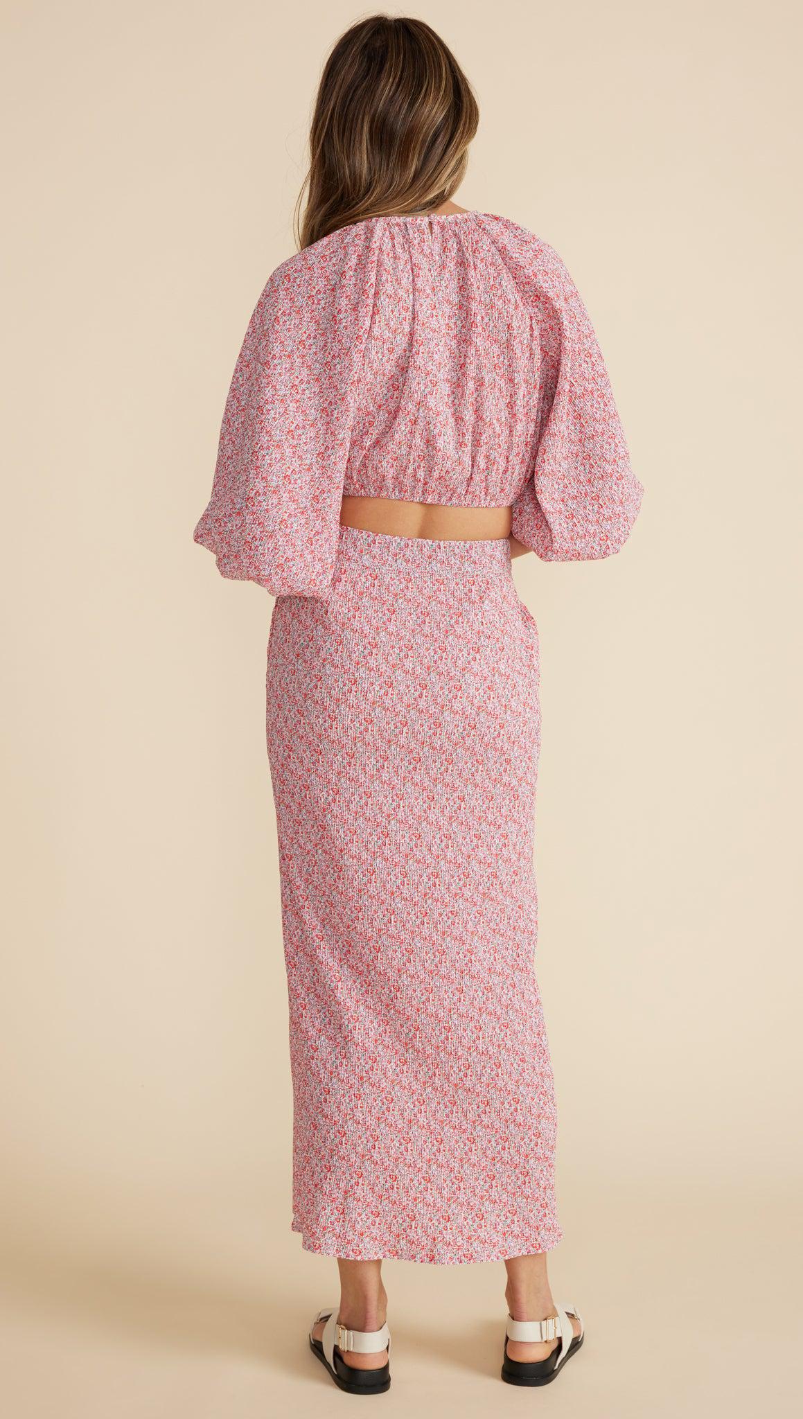 MINK PINK RAYA SLIP SKIRT MULTI