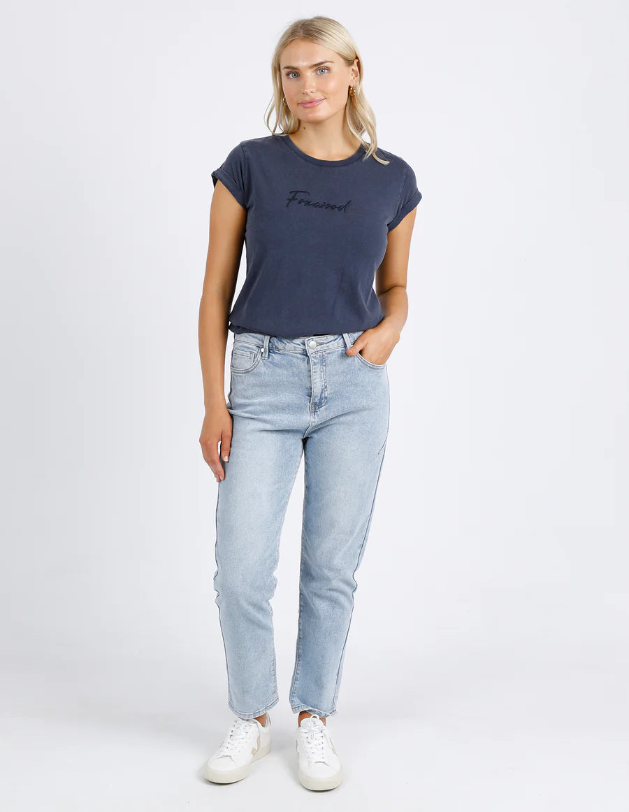 FOXWOOD SIGNATURE TEE NAVY