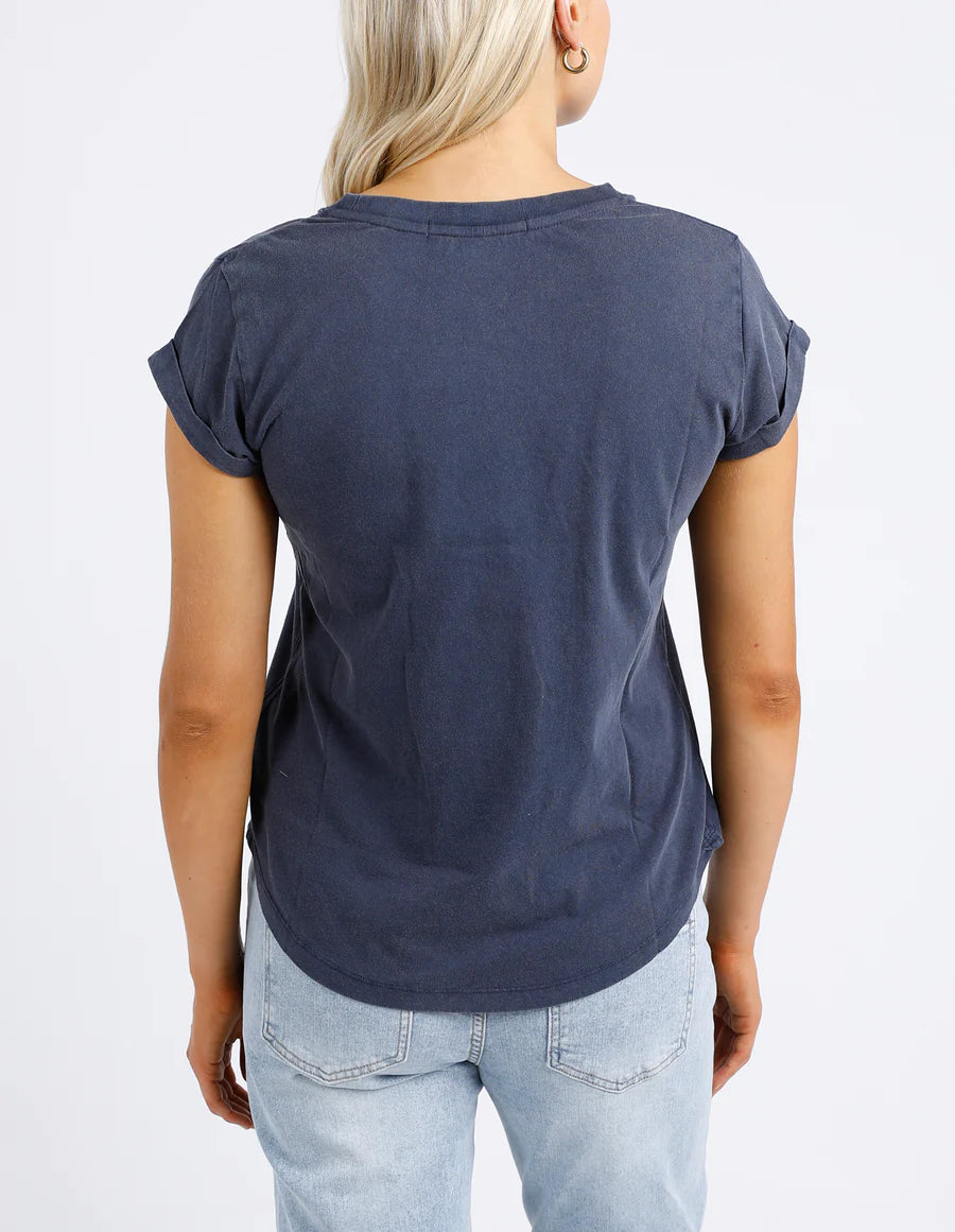 FOXWOOD SIGNATURE TEE NAVY