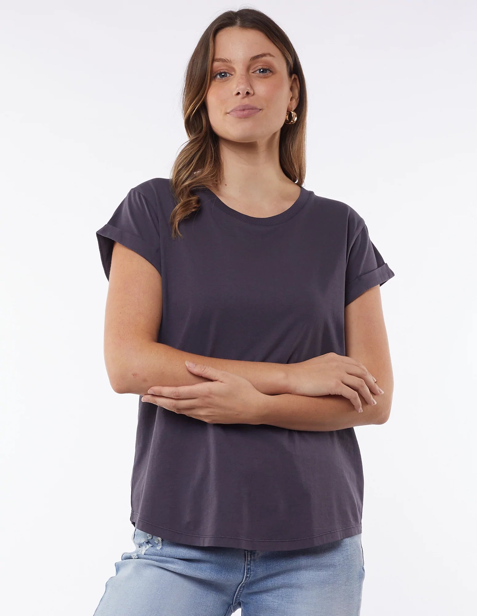 FOXWOOD MANLY TEE COAL