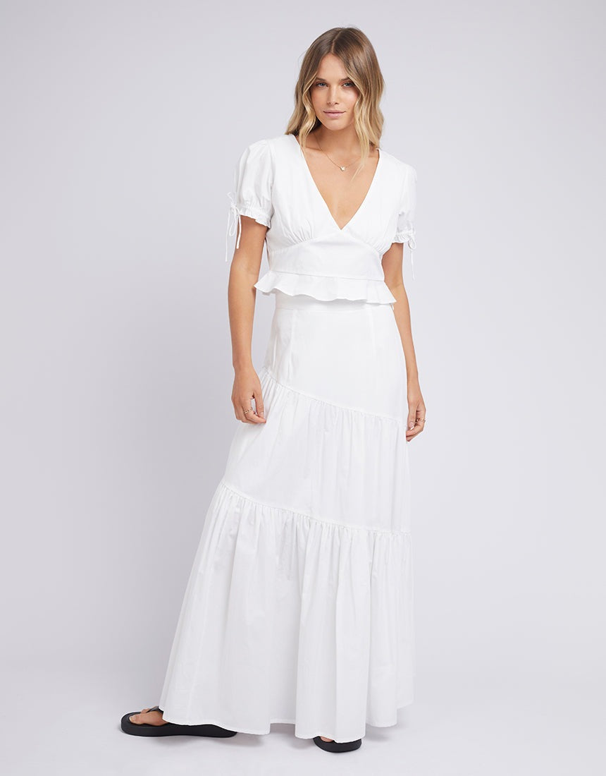 ALL ABOUT EVE ELEANOR TOP WHITE