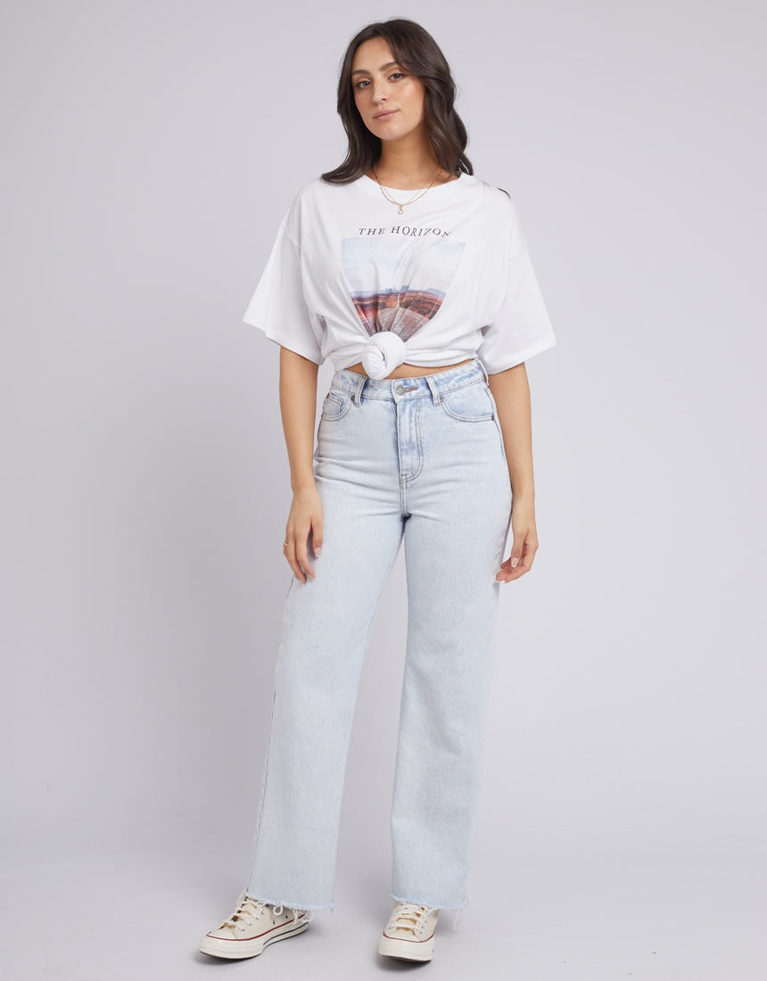 ALL ABOUT EVE THE HORIZON TEE WHITE