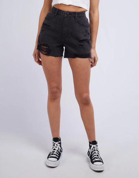 ALL ABOUT EVE MURPHY SHORT WASHED BLACK