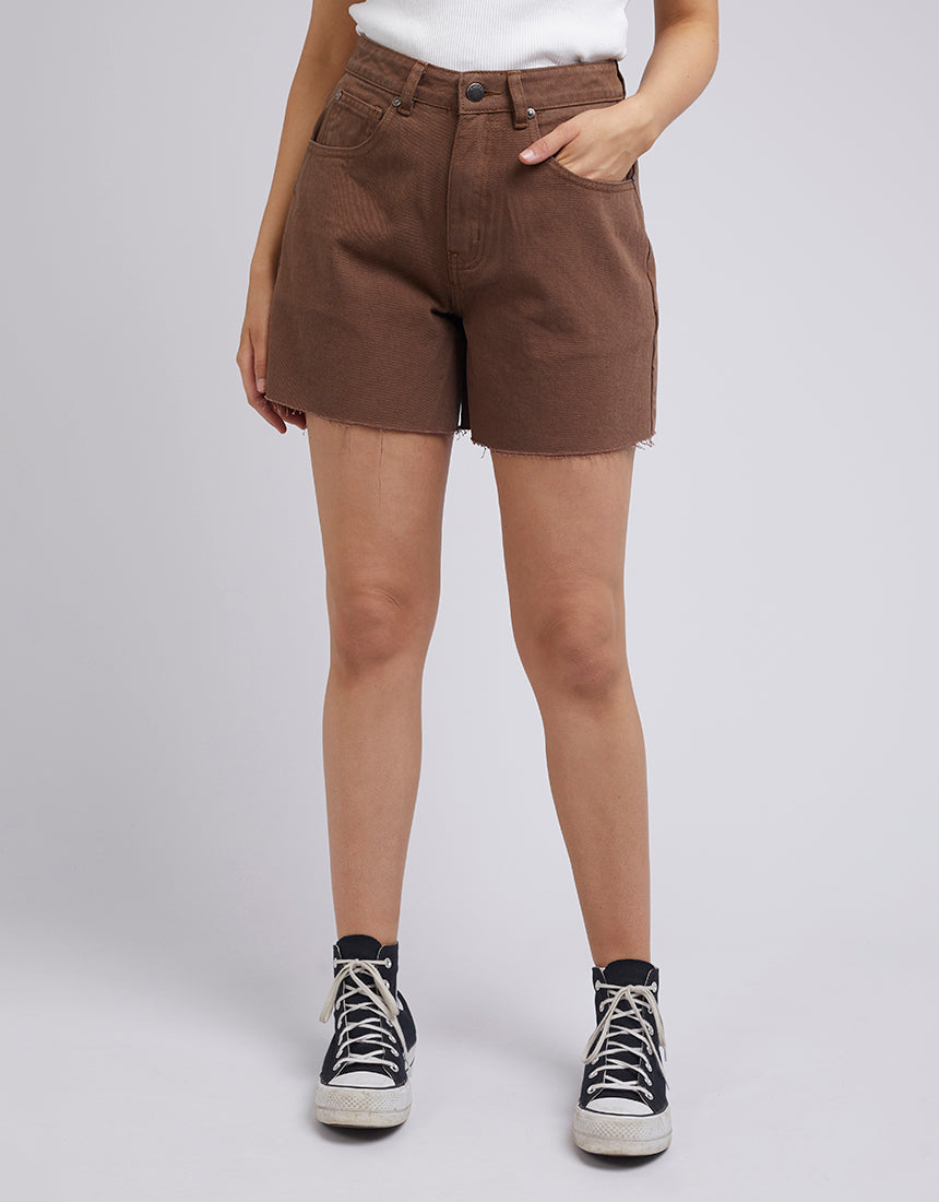 ALL ABOUT EVE HARLEY BERMUDA SHORT BROWN
