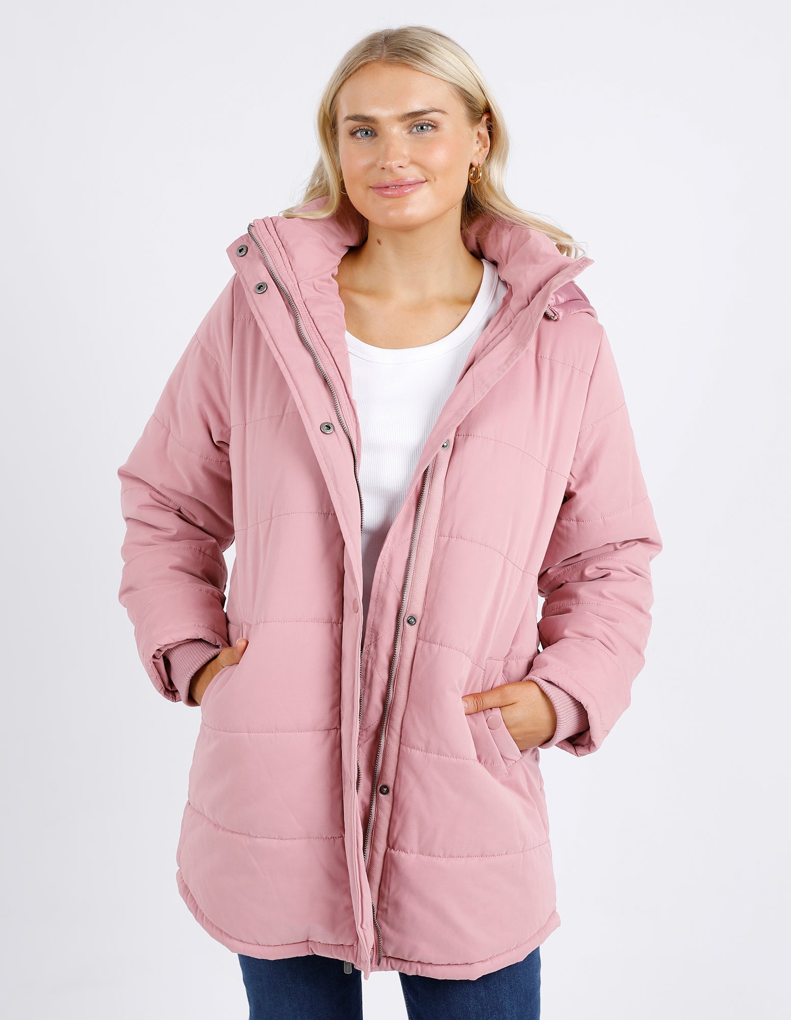 ELM MADDIE PUFFER JACKET DUST