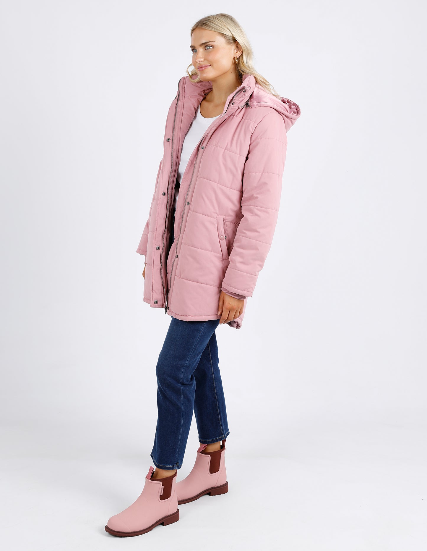 ELM MADDIE PUFFER JACKET DUST