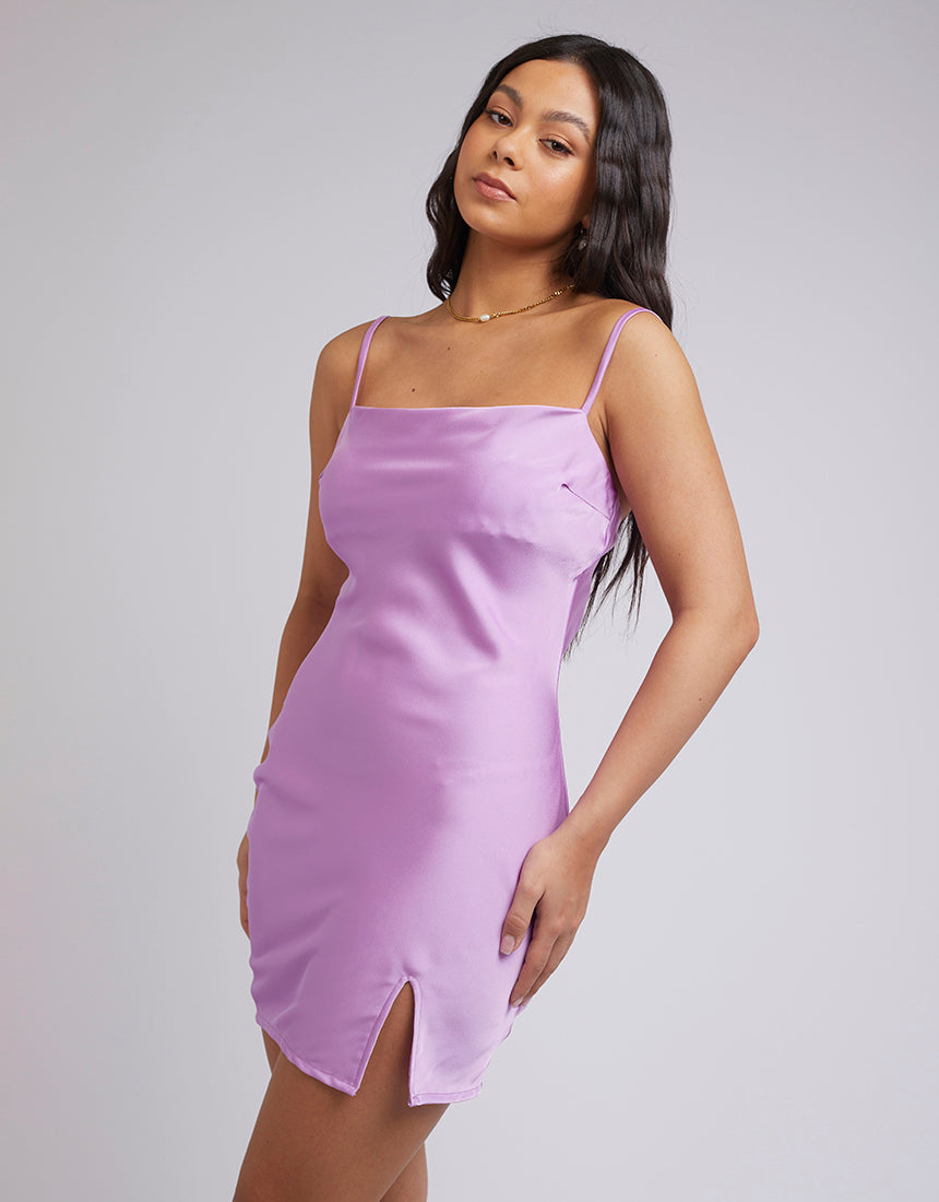 JORGE PIA MINI DRESS PURPLE