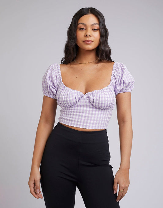 JORGE EMILIA CROP TOP PURPLE