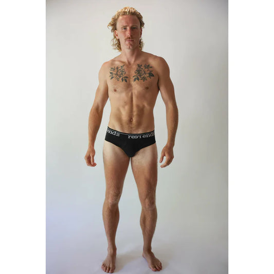 REER ENDZ ORGANIC COTTON MENS BRIEF BLACK