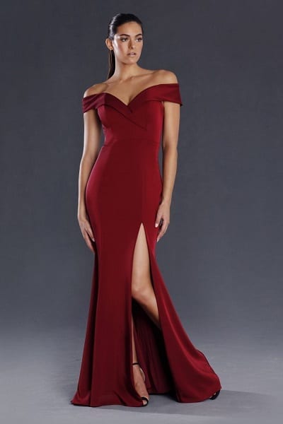 JADORE JX003 DRESS MAROON 10