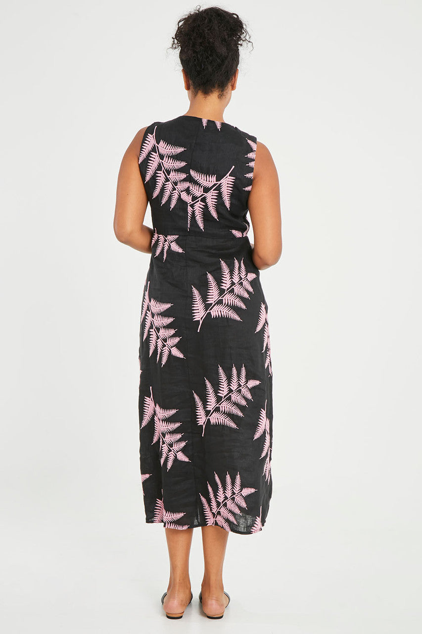 FATE+BECKER THE ONLY SLEEVELESS DRESS BLACK/SUNSET