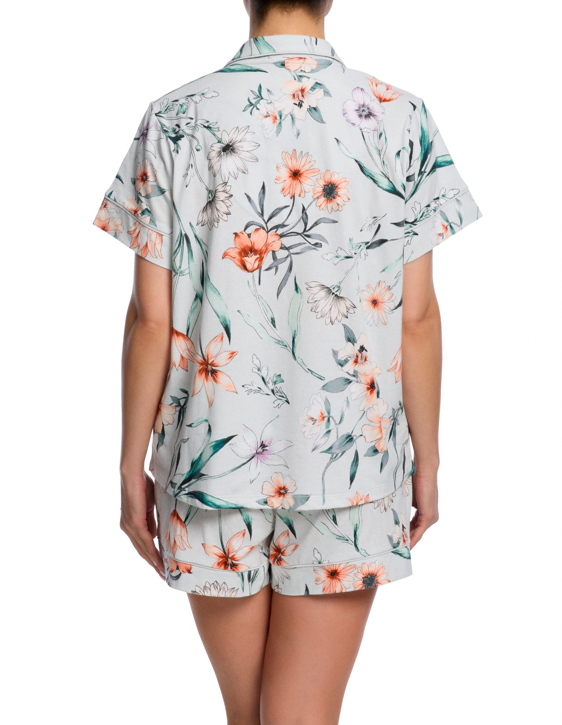 SAINTED SISTERS PRINTED JERSEY S/S PJS WATERCOLOUR FLORAL
