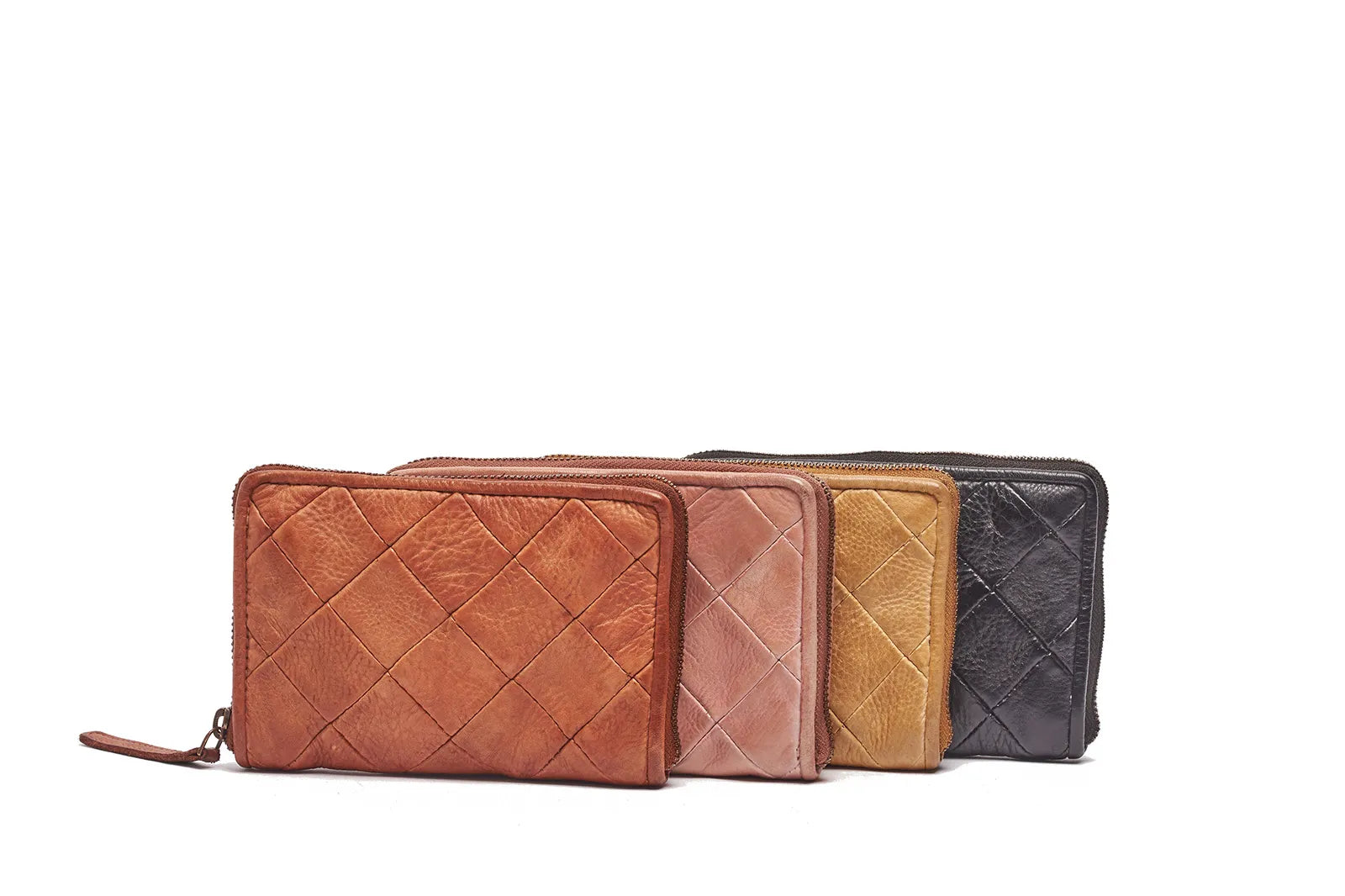 RUGGED HIDE INGRID SQUARES LADIES WALLET