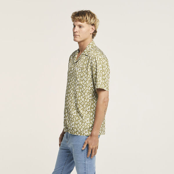 RIDERS RESORT SHIRT KHAKI BLOSSOM