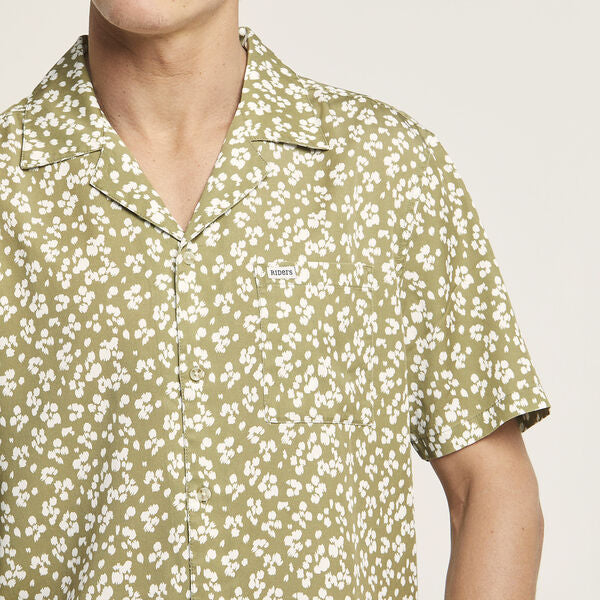 RIDERS RESORT SHIRT KHAKI BLOSSOM