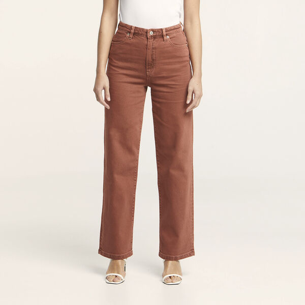 RIDERS HI WIDE LEG BRANDY