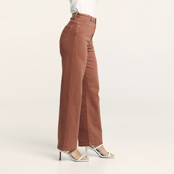RIDERS HI WIDE LEG BRANDY
